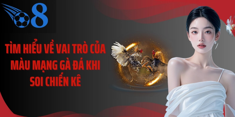 Tìm hiểu về vai trò của màu mạng gà đá khi soi chiến kê